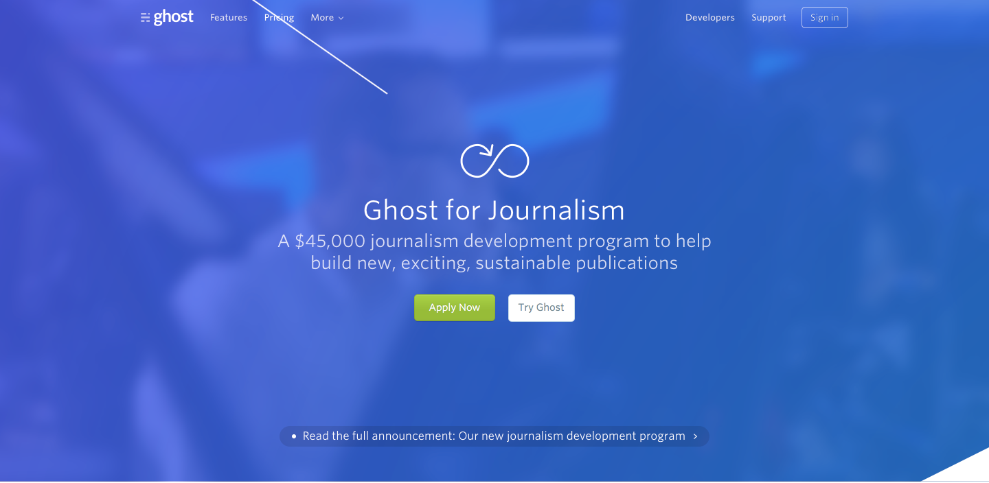 Ghost per il giornalismo